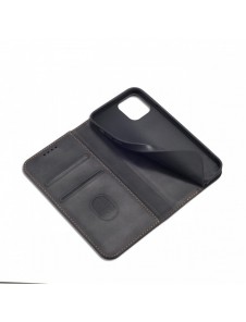 Magnet Fancy Case Fodral för iPhone 12 Pro Pouch Card Plånbok Kortställ Svart