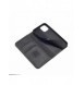 Magnet Fancy Case Fodral för iPhone 12 Pro Pouch Card Plånbok Kortställ Svart