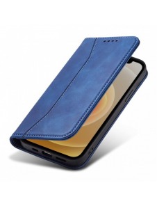 Magnet Fancy Case Fodral för iPhone 12 Pro Cover Card Plånbok Kortställ Blå