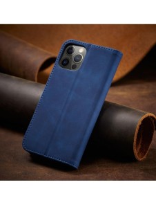 Magnet Fancy Case Fodral för iPhone 12 Pro Cover Card Plånbok Kortställ Blå