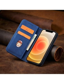 Magnet Fancy Case Fodral för iPhone 12 Pro Cover Card Plånbok Kortställ Blå