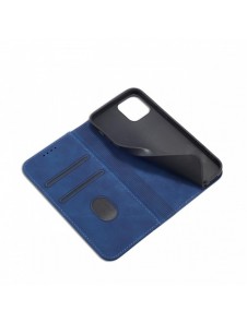 Magnet Fancy Case Fodral för iPhone 12 Pro Cover Card Plånbok Kortställ Blå