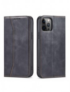 Magnet Fancy Case Fodral för iPhone 12 Pro Max Pouch Plånbok Korthållare Svart