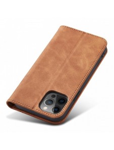 Magnet Fancy Case Fodral för iPhone 12 Pro Max Pouch Plånbok Korthållare Brun