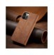 Magnet Fancy Case Fodral för iPhone 12 Pro Max Pouch Plånbok Korthållare Brun