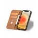 Magnet Fancy Case Fodral för iPhone 12 Pro Max Pouch Plånbok Korthållare Brun
