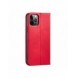 Magnet Fancy Case Fodral för iPhone 12 Pro Max Pouch Plånbok Korthållare Röd