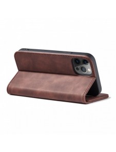 Magnet Fancy Case Fodral för iPhone 12 Pro Max Pouch Plånbok Korthållare Röd