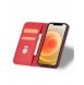 Magnet Fancy Case Fodral för iPhone 12 Pro Max Pouch Plånbok Korthållare Röd