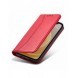 Magnet Fancy Case Fodral för iPhone 12 Pro Max Pouch Plånbok Korthållare Röd