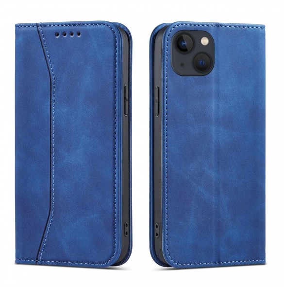 Magnet Fancy Fodral för iPhone 13 mini täckkort plånbok kortställ blå