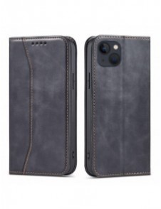 Magnet Fancy Fodral för iPhone 13 Pouch Card Plånbok Kortställ Svart