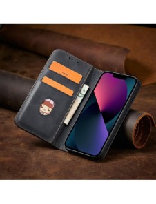Magnet Fancy Fodral för iPhone 13 Pouch Card Plånbok Kortställ Svart
