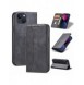 Magnet Fancy Fodral för iPhone 13 Pouch Card Plånbok Kortställ Svart