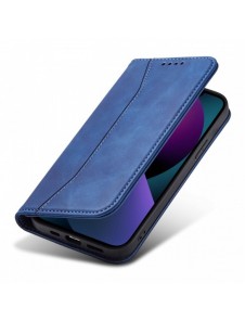 Magnet Fancy Fodral för iPhone 13 täckkort plånbok kortställ blå