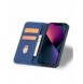 Magnet Fancy Fodral för iPhone 13 täckkort plånbok kortställ blå