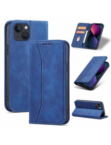 Magnet Fancy Fodral för iPhone 13 täckkort plånbok kortställ blå