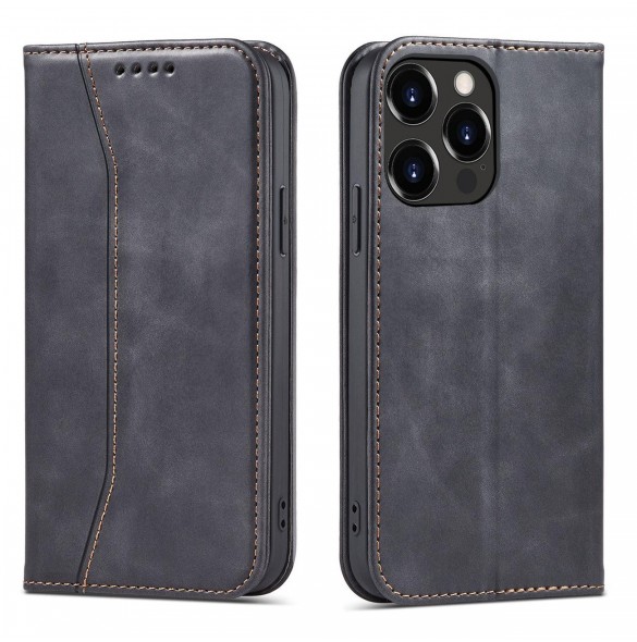 Magnet Fancy Case Fodral för iPhone 13 Pro Pouch Plånbok Korthållare Svart