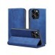 Magnet Fancy Case Fodral för iPhone 13 Pro Pouch Card Plånbok Kortställ Blå