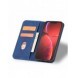 Magnet Fancy Case Fodral för iPhone 13 Pro Pouch Card Plånbok Kortställ Blå