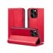 Magnet Fancy Case Fodral för iPhone 13 Pro Cover Card Plånbok Kortställ Röd