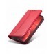 Magnet Fancy Case Fodral för iPhone 13 Pro Cover Card Plånbok Kortställ Röd