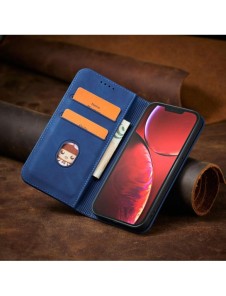 Magnet Fancy Case Fodral för iPhone 13 Pro Max Pouch Card Plånbok Korthållare Blå
