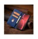 Magnet Fancy Case Fodral för iPhone 13 Pro Max Pouch Card Plånbok Korthållare Blå