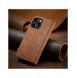 Magnet Fancy Case Fodral för iPhone 13 Pro Max Pouch Card Plånbok Korthållare Brun