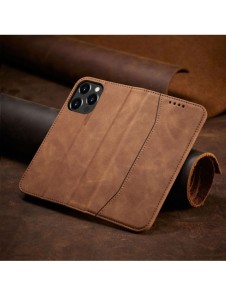 Magnet Fancy Case Fodral för iPhone 13 Pro Max Pouch Card Plånbok Korthållare Brun