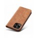 Magnet Fancy Case Fodral för iPhone 13 Pro Max Pouch Card Plånbok Korthållare Brun