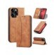 Magnet Fancy Case Fodral för iPhone 13 Pro Max Pouch Card Plånbok Korthållare Brun