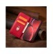 Magnet Fancy Case Fodral för iPhone 13 Pro Max Pouch Plånbok Korthållare Röd