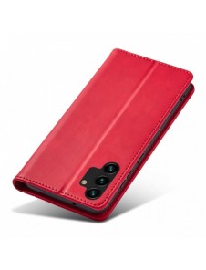 Magnet Fancy Fodral Fodral För Samsung Galaxy A13 5G Plånbok Korthållare Röd