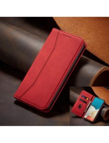 Magnet Fancy Fodral Fodral För Samsung Galaxy A53 5G Plånbok Korthållare Röd