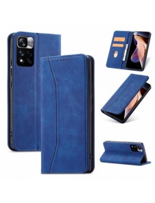 Magnet Fancy Case Fodral för Xiaomi Redmi Note 11 Pouch Card Plånbok Korthållare Blå