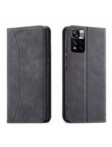 Magnet Fancy Case Fodral för Xiaomi Redmi Note 11 Pro Pouch Card Plånbok Korthållare Svart
