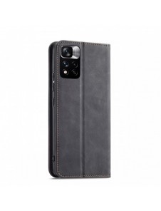 Magnet Fancy Case Fodral för Xiaomi Redmi Note 11 Pro Pouch Card Plånbok Korthållare Svart
