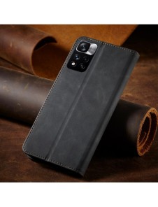 Magnet Fancy Case Fodral för Xiaomi Redmi Note 11 Pro Pouch Card Plånbok Korthållare Svart