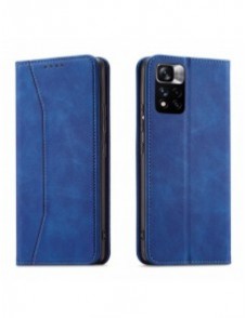 Magnet Fancy Case Fodral för Xiaomi Redmi Note 11 Pro Pouch Card Plånbok Korthållare Blå