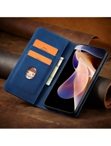 Magnet Fancy Case Fodral för Xiaomi Redmi Note 11 Pro Pouch Card Plånbok Korthållare Blå