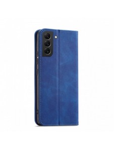 Magnet Fancy Case Fodral för Samsung Galaxy S22 Pouch Plånbok Korthållare Blå