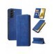 Magnet Fancy Case Fodral för Samsung Galaxy S22 Pouch Plånbok Korthållare Blå