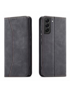 Magnet Fancy Case Fodral för Samsung Galaxy S22 + (S22 Plus) Plånbok Korthållare Svart