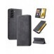 Magnet Fancy Case Fodral för Samsung Galaxy S22 + (S22 Plus) Plånbok Korthållare Svart