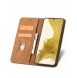 Magnet Fancy Case Fodral för Samsung Galaxy S22 + (S22 Plus) Plånbok Korthållare Brun