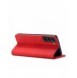 Magnet Fancy Case Fodral för Samsung Galaxy S22 + (S22 Plus) Plånbok Korthållare Röd