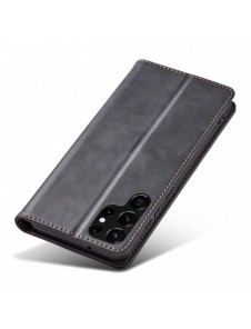 Magnet Fancy Case Fodral för Samsung Galaxy S22 Ultra Cover Card Plånbok Kortställ Svart