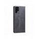 Magnet Fancy Case Fodral för Samsung Galaxy S22 Ultra Cover Card Plånbok Kortställ Svart