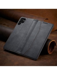 Magnet Fancy Case Fodral för Samsung Galaxy S22 Ultra Cover Card Plånbok Kortställ Svart